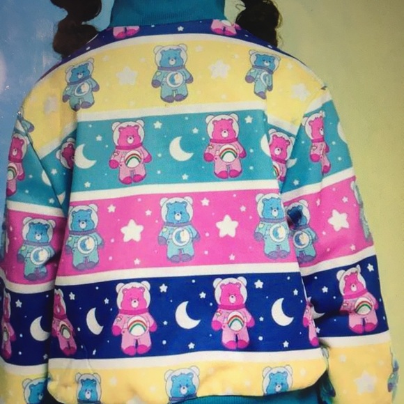 Carebears half zip sweatshirt 7y - Picture 3 of 4